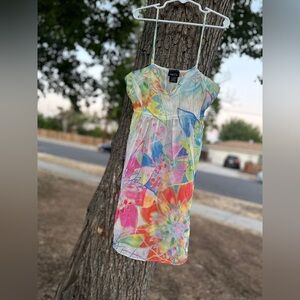 Rue21 Y2K Multicolor Sheer Floral Top/ Dress